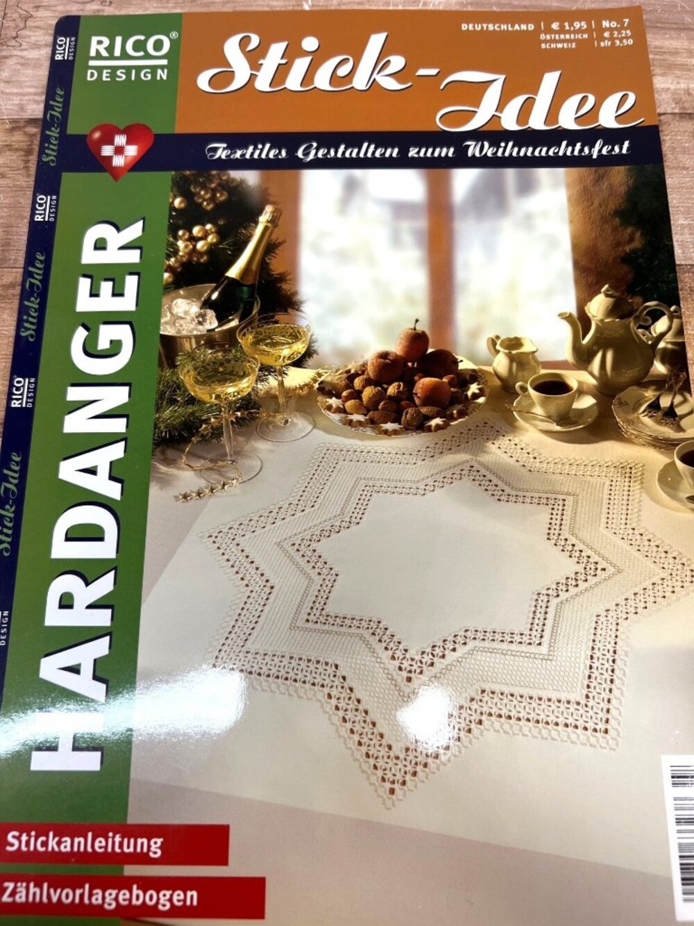 Hardanger Embroidery Pattern Booklet By Rico Design No. 7 - Picture 2 of 3
